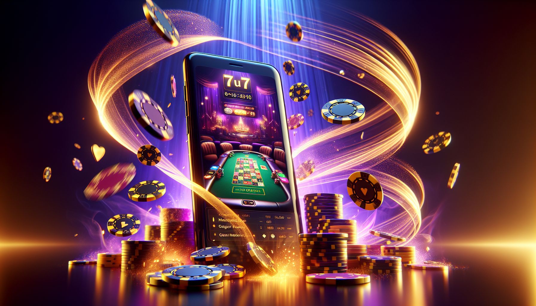 Mobile user in Bangladesh viewing live casino action inside the 7U7 app