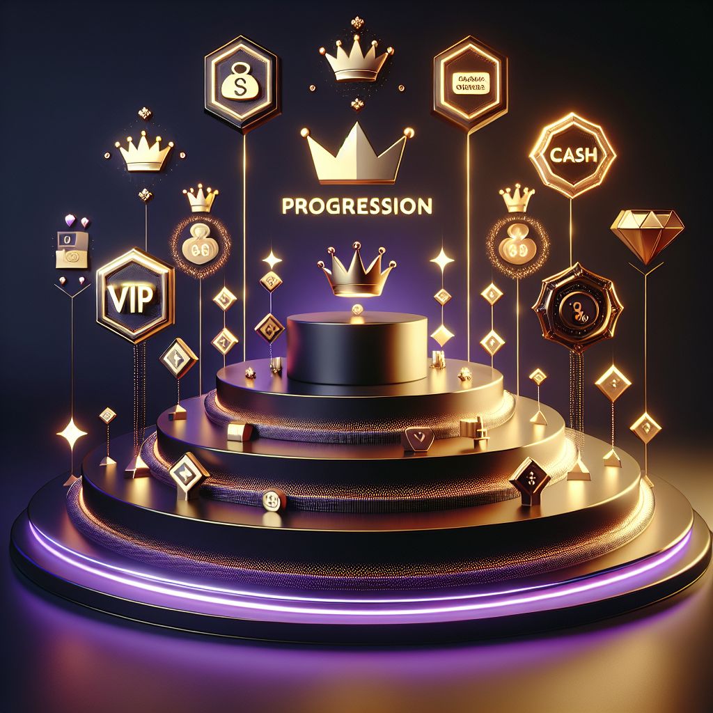 7U7 VIP rewards concept showing rising membership levels, cashback growth, faster payouts and exclusive player privileges